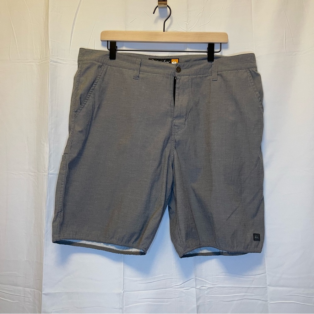 Quiksilver Gray Flat Front Shorts Casual Style
